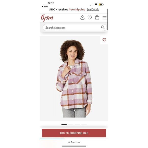 Blank NYC Plaid Shirt Jacket in Voyager size XS - Picture 3 of 7